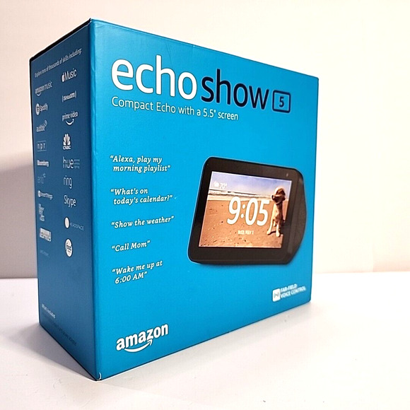 NEW Amazon Echo Show 5 Smart Home Display with Alexa - Charcoal | Voice Control - Picture 2 of 10